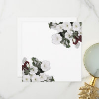 Thank You Card White Petunia