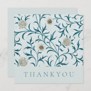 THANK YOU CARD : WILLIAM MORRIS : FLORAL DESIGN