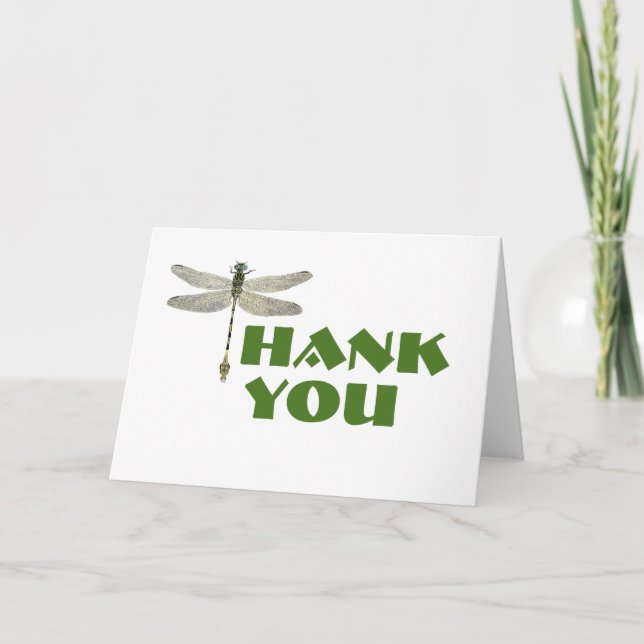 Thank You Card with Dragonfly (Front)