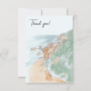 Thank you card with los angeles. Malibu