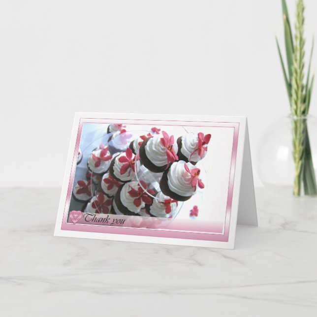Thank you card with yummy Cakes (Front)