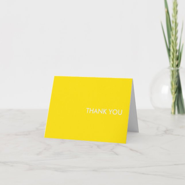 thank you card-"yellow sports car" (Front)