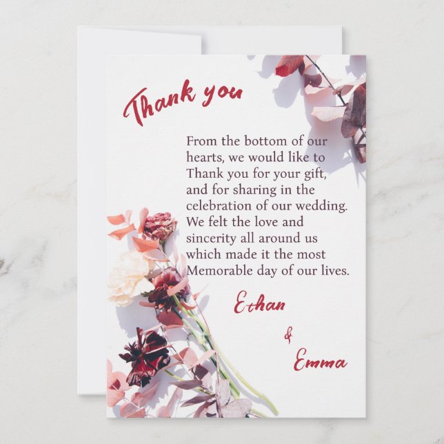 Thank you cards (Front)