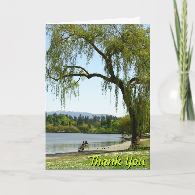 Thank You Cards Canadian Landscape Custom Cards (Front)