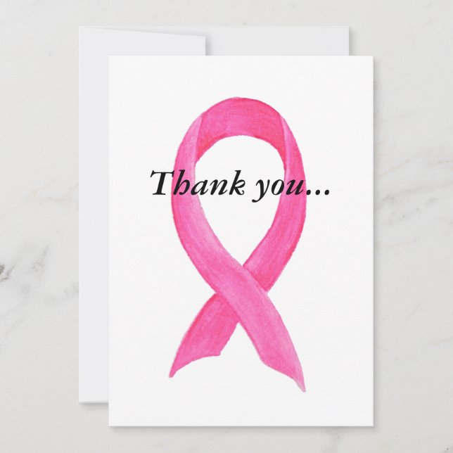 Thank you cards for Cancer Research Contributions (Front)