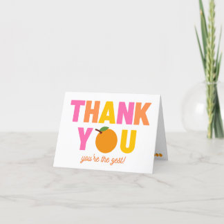 Thank You Cards - Orange Zest