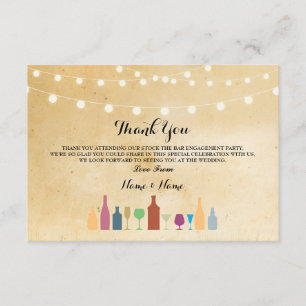 Thank You Cards Stock The Bar Lights Vintage