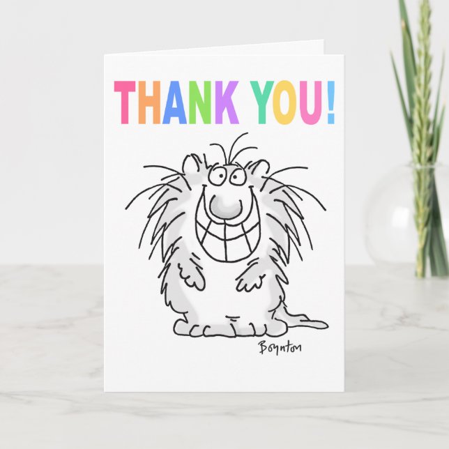THANK YOU CAT Boynton Card (Front)
