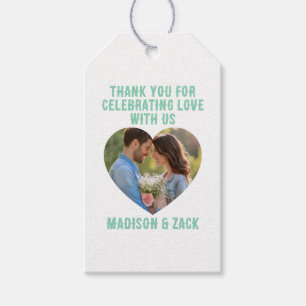 Thank You Celebrating Love PHOTO  Gift Tags