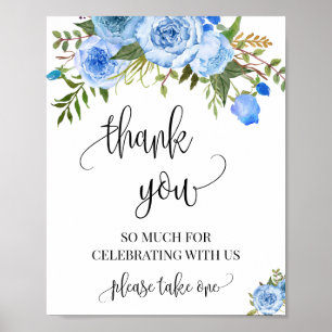 Thank You Celebrating with Us Favours Poster