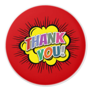 Thank You Ceramic Knob