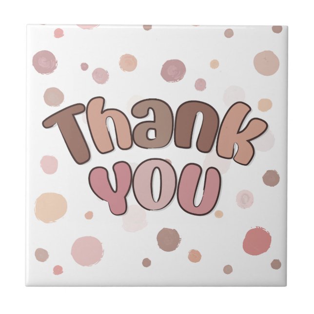 Thank you  ceramic tile (Front)