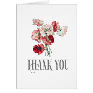 Thank You    Cheerful Poppy Bouquet