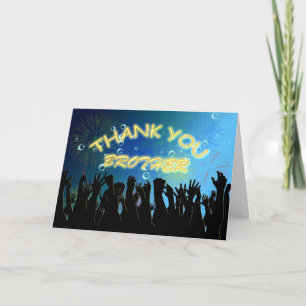 Thank you cheering crowds for Brother Card