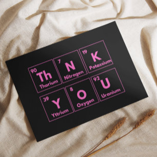 Thank you chemistry card