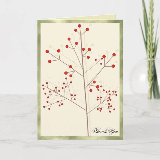 Thank You - Cherries Card (Front)