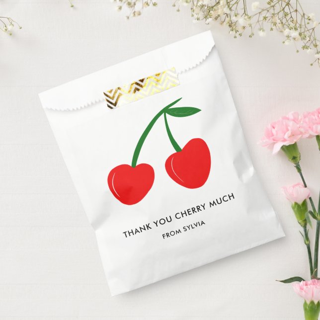 Thank You Cherry Much Valentine's Day or Birthday Favour Bag (Sealed)