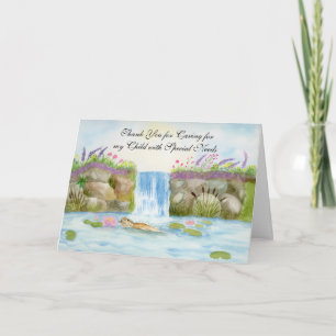 Thank You Child Special Needs Otter Woodland Card