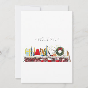 Thank you - Christmas Theme Holiday Card