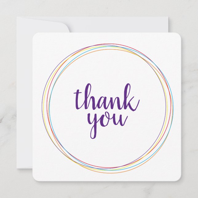 Thank You Circles Card (Front)