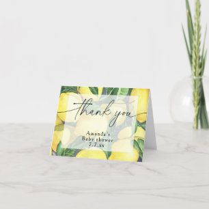 Thank you - Citrus Lemon - Baby shower