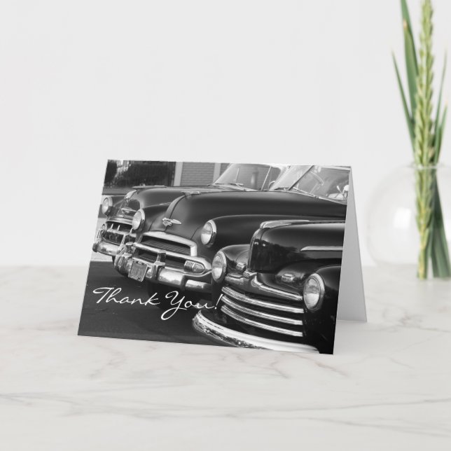 Thank You Classic  Cars greeting card (Front)
