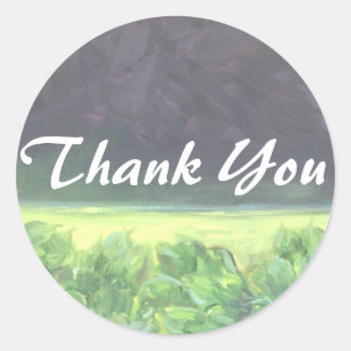 Thank You Classic Round Sticker