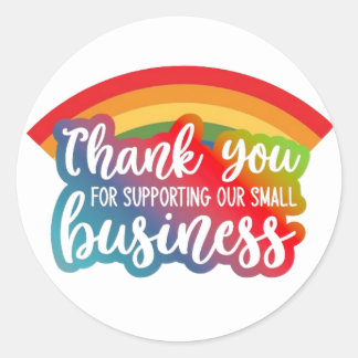 Thank you  classic round sticker