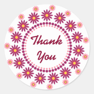 Thank You Classic Round Sticker