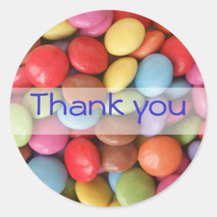 thank you classic round sticker