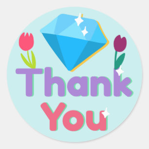 Thank You Classic Round Sticker