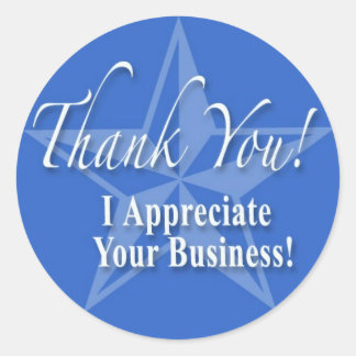 Thank You! Classic Round Sticker