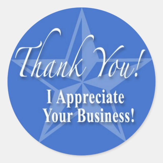 Thank You! Classic Round Sticker (Front)