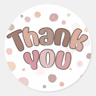 Thank you  classic round sticker