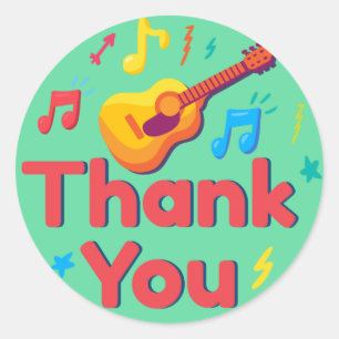 Thank You Classic Round Sticker