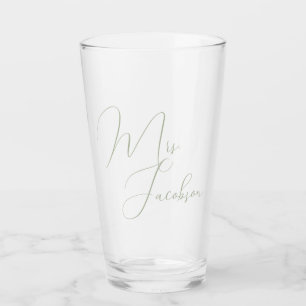 Thank You Client Wedding Gift Sage Green Glass