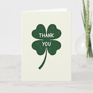 Thank You Clover Good Luck Card
