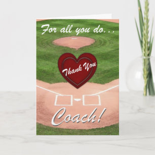 Thank You Coach!-Baseball Card