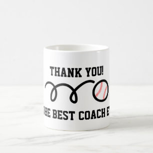 Thank you coach   baseball coffee mug