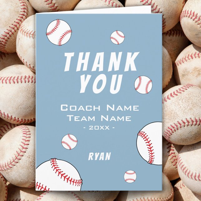 Thank you Coach Blue Baseball Player Card (Creator Uploaded)