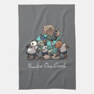 Thank You Coach Gift Wombat Sports Trainer Artwork Tea Towel