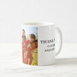 Thank You Coach Photo Name  Coffee Mug<br><div class="desc">Thank you coach photo name coffee mug. Easy to change the text and replace the photo with our own. A fun way to say thank you to your coach.</div>