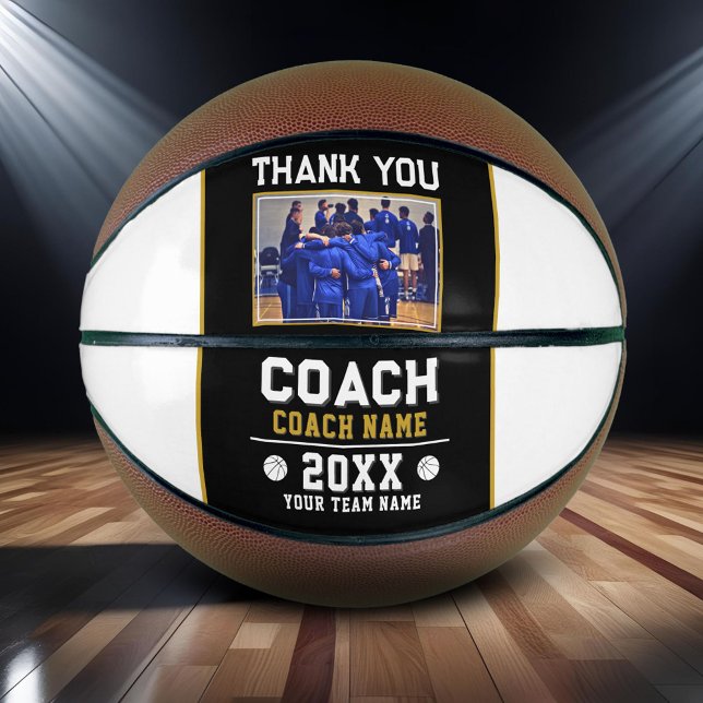 Thank you Coach Sign Team Photo Basketball (Creator Uploaded)