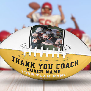 Thank you Coach Team Name and Team Photo Football