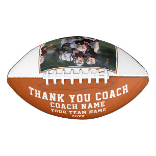Thank you Coach Team Name and Team Photo Football