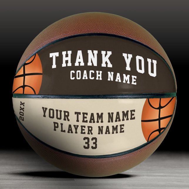 Thank you Coach Team Name Number Basketball (Creator Uploaded)