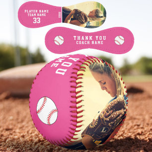 Thank you Coach Team Name Number Photo Softball