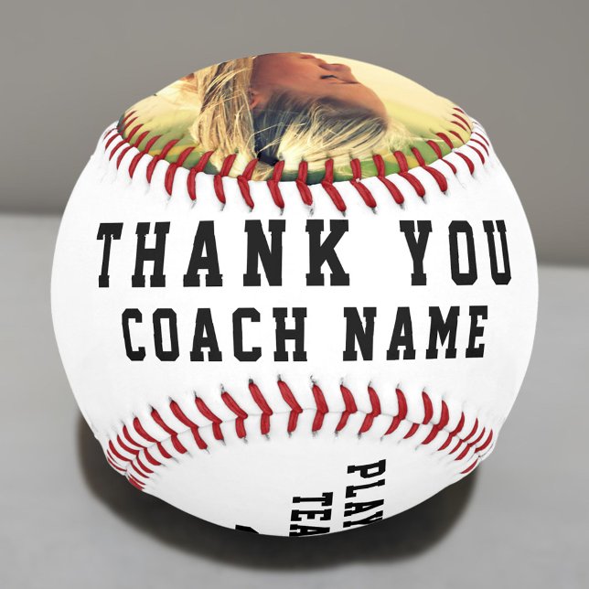 Thank you Coach Team Name Number Photo Softball (Creator Uploaded)