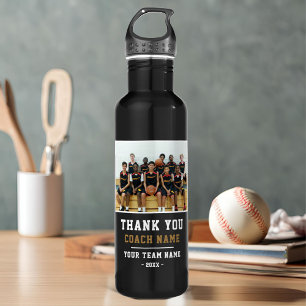 Thank you Coach Team Name Photo 710 Ml Water Bottle