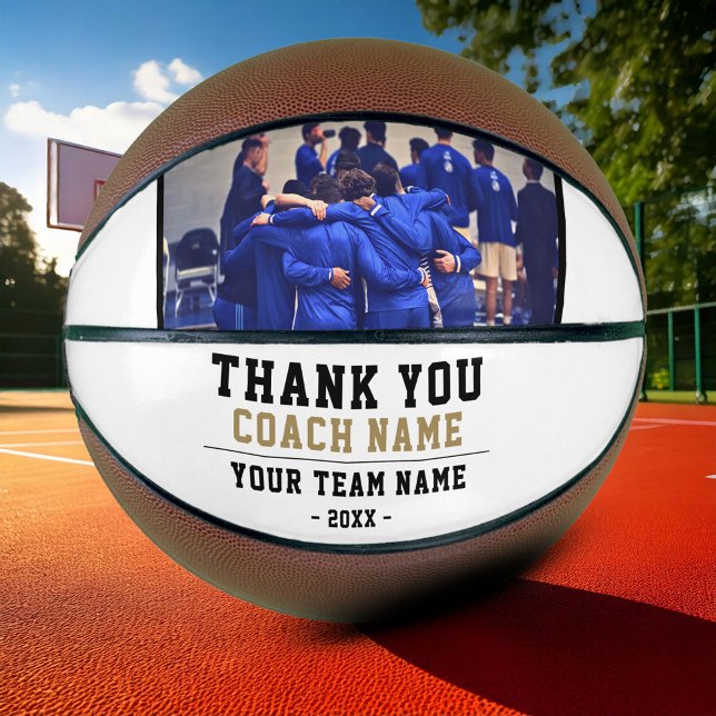 Thank you Coach Team Name Photo Basketball (Creator Uploaded)
